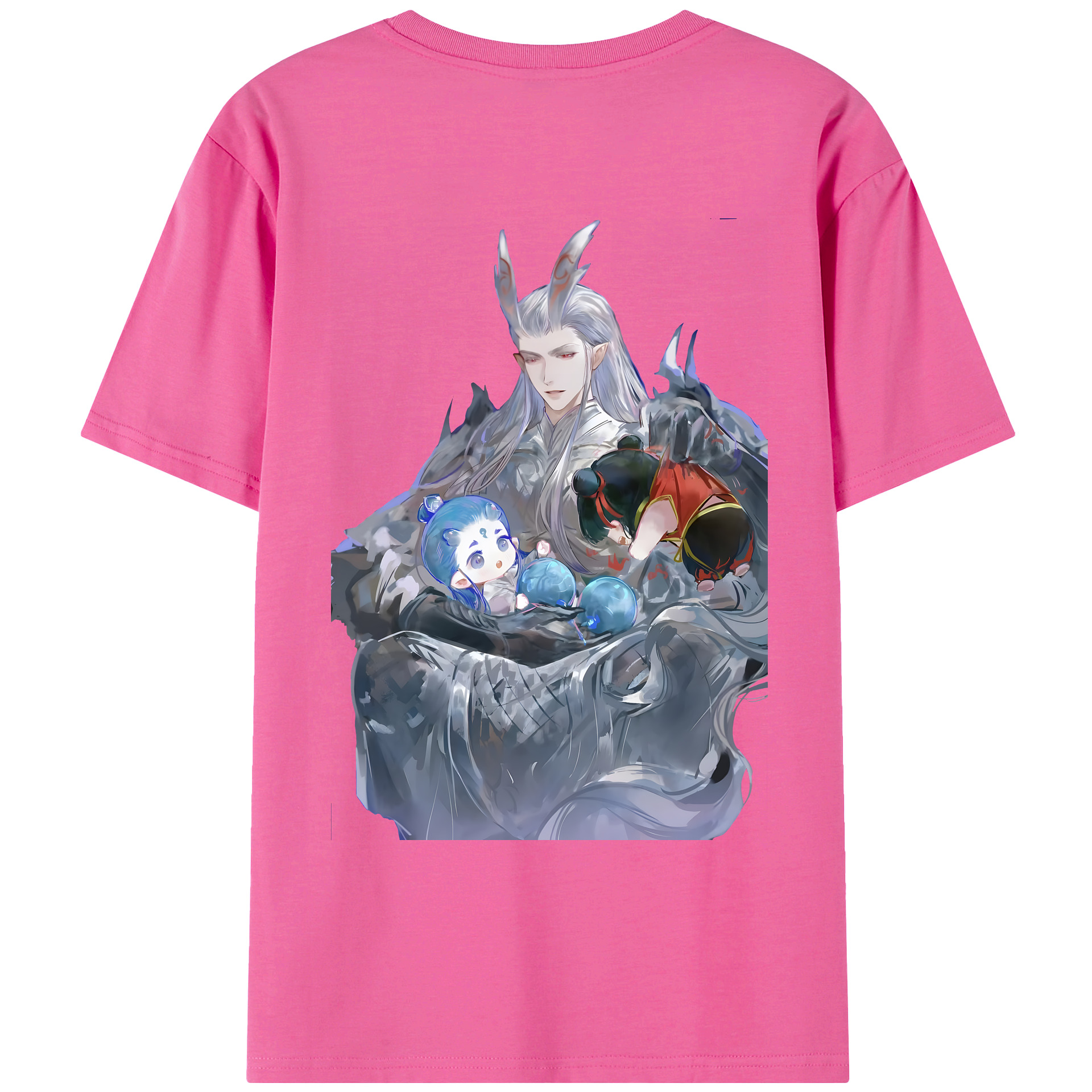 （画像用） Ne Zha 2 ナタ 魔童の大暴れ レディース半袖Tシャツ(バックプリント)